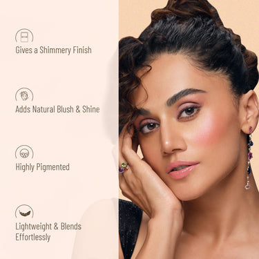 Swiss Beauty Mini Baked Shimmer Blusher And Highlighter Palette For Face Makeup| Multicolor-3, 7 Gm |